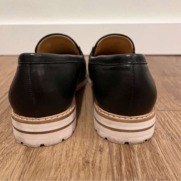 Talbots Black Buckle Leather Loafers - Picture 10 of 16